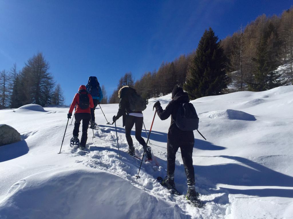 Randonnées à raquettes dans la vallée de la Blanche à Montclar avec Clément Vieau - Rand'O Canyon